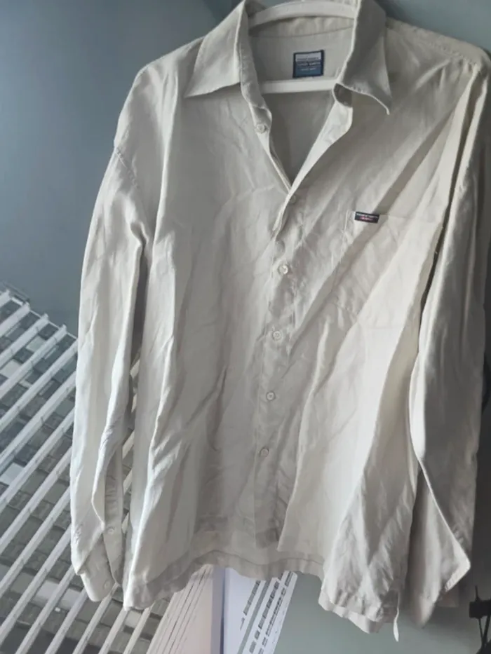 Chemise homme en lin Teddy Smith – Taille L – Beige - photo numéro 4