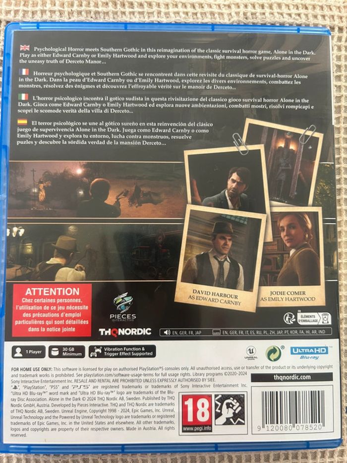 Alone in the Dark – PS5 – Très bon état – Version physique - photo numéro 4
