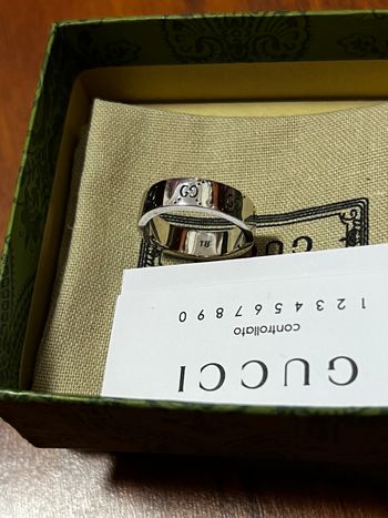 Bague Gucci en argent sterling 💍 Taille 7