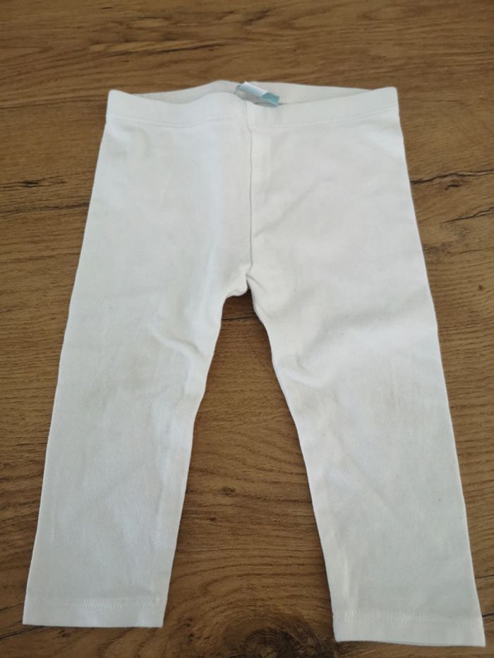 Legging blanc 12 mois obaibi