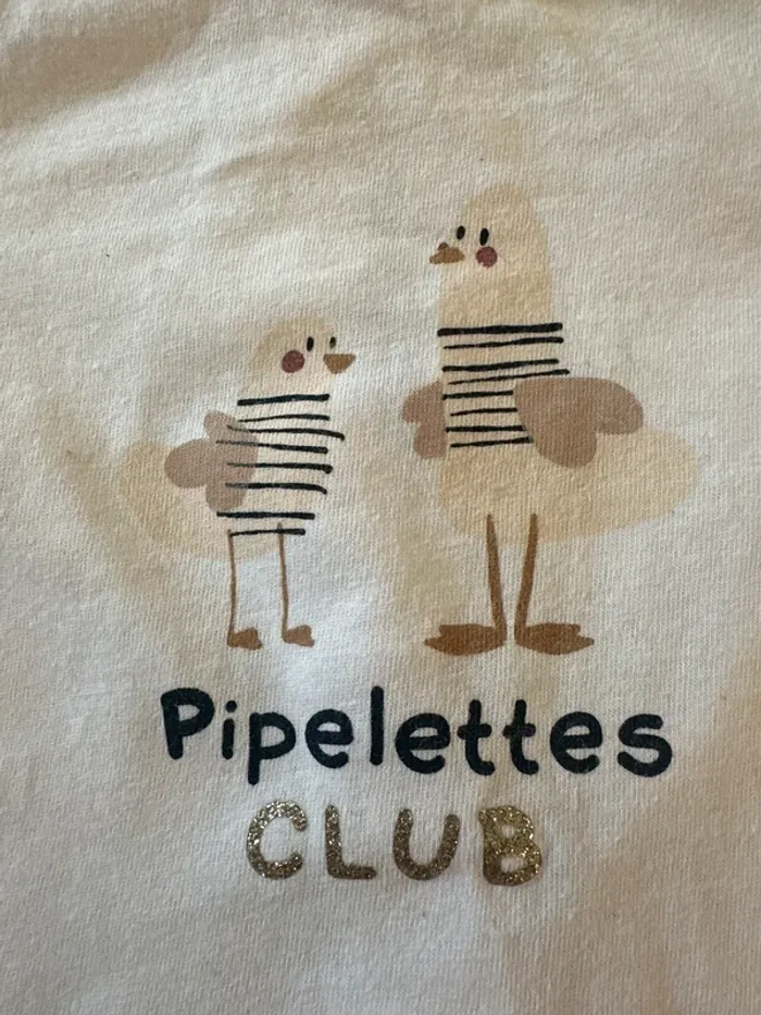 T-shirt a manches longues Pipelettes Club - photo numéro 2