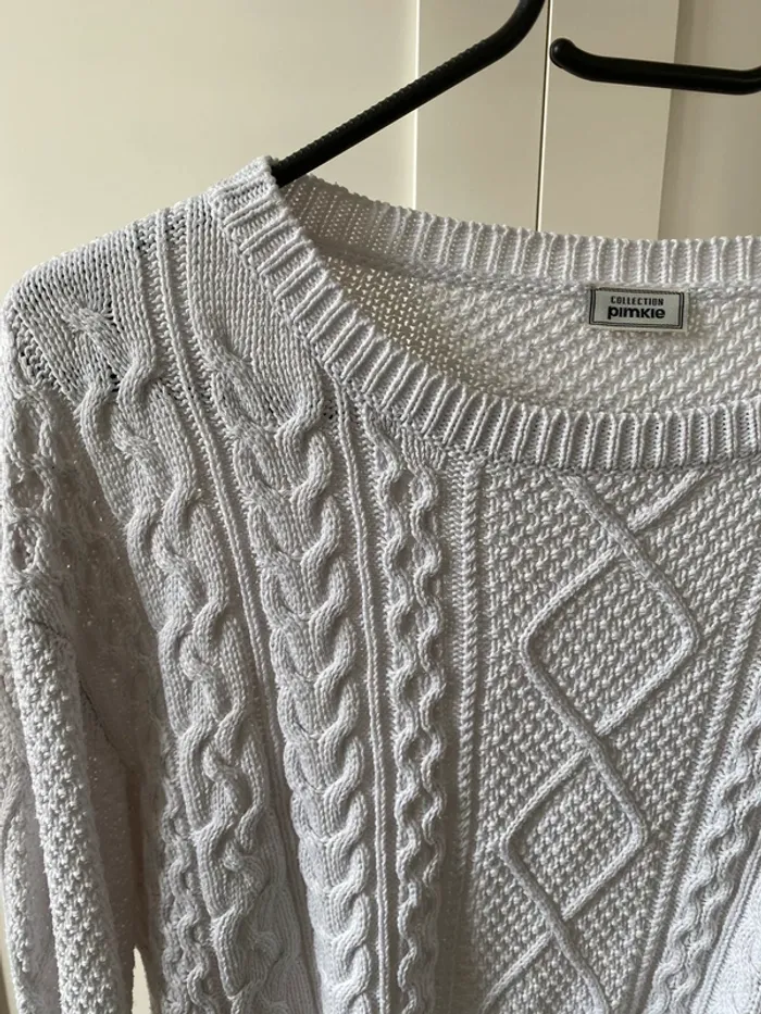 Pull blanc - photo numéro 3