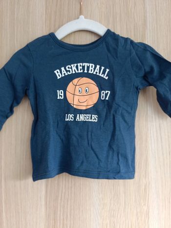Tee shirt basket 3 mois