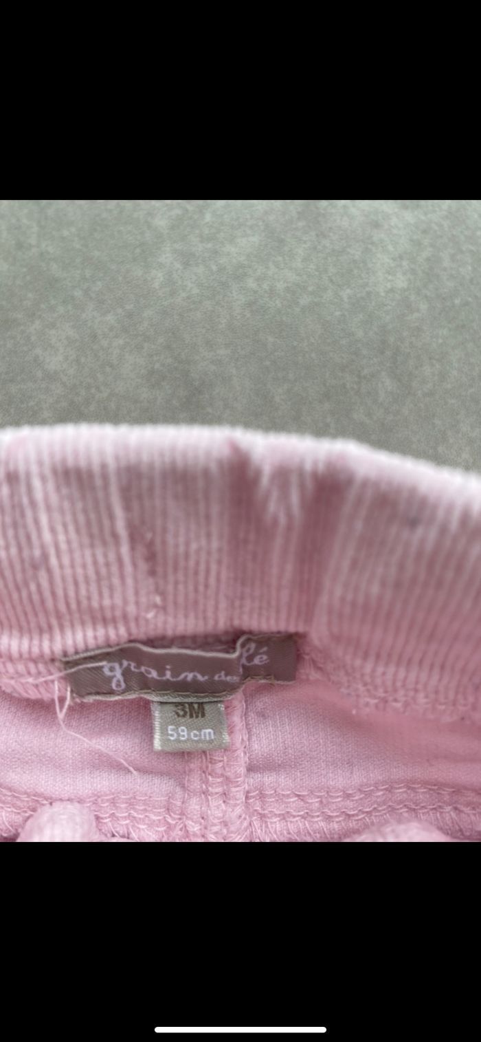 Pantalon velours Grain de blé Neuf Taille 3 mois - photo numéro 7