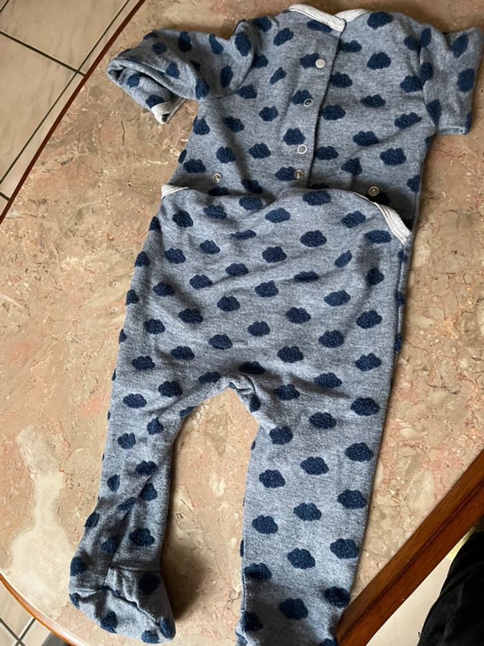 Pyjamas mixte petit nuage 12mois 74cm - photo numéro 7