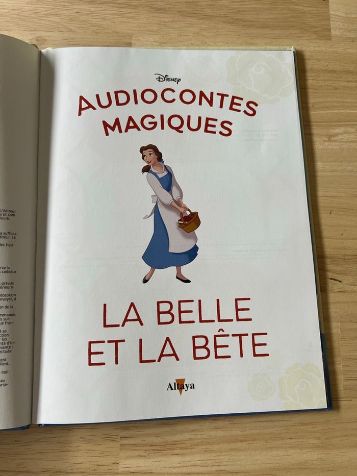 Livre Disney Audiocontes Magiques n°13 – La Belle et la Bête – Bon État (Sans Figurines) - photo numéro 3