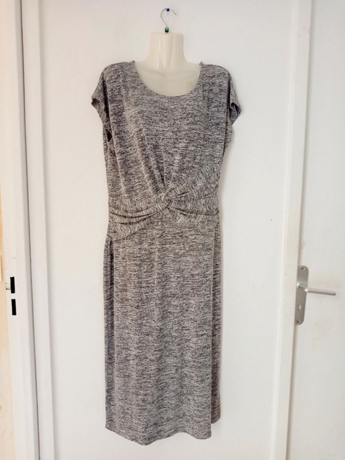 Robe avec noeud mi-saison femme