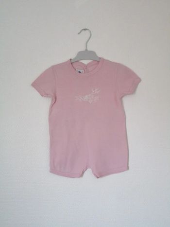 Combicourt rose Petit Bateau 18 mois TBE