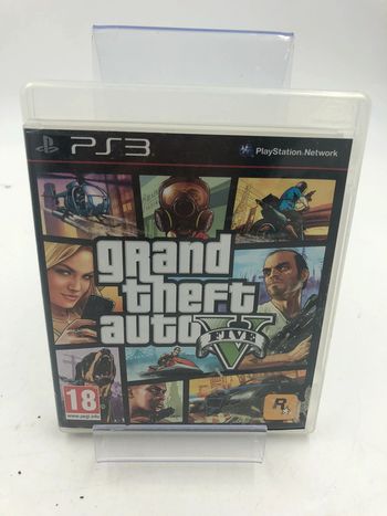 Jeu vidéo Gta 5 + poster sur console PlayStation 3