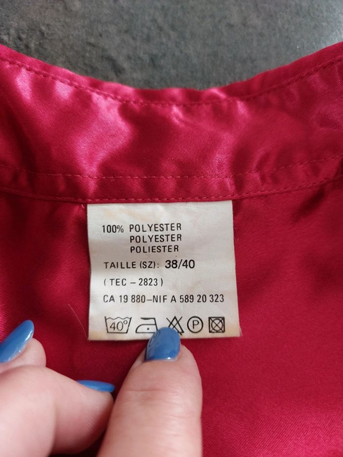 Chemise scintillante vintage manche longue femme - photo numéro 2