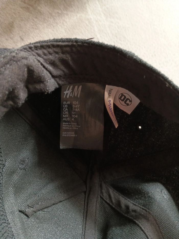 Casquette noire enfant garçon taille 3/4 ans marque DC Batman - photo numéro 4