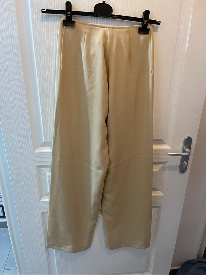 Pantalon large beige Tequila Solo T.36 - photo numéro 3