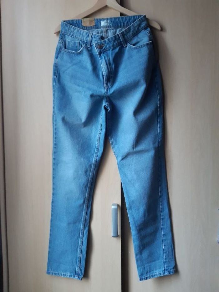 Jean mom bleu Kiabi
