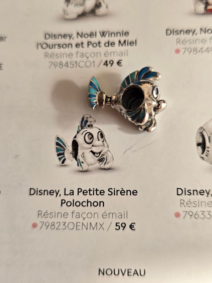 Charm Disney la petite sirene Polochon pandora
