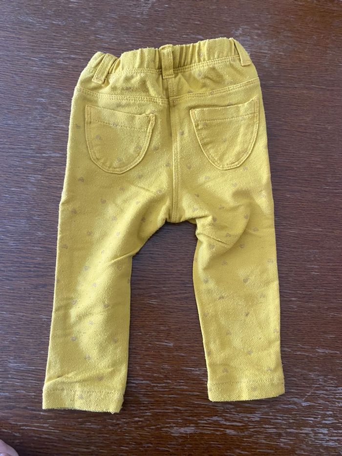 Pantalon jaune moutarde coeur - photo numéro 3