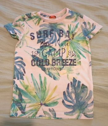 Tee shirt tao tape a l'oeil tropical 4 ans garçon carton 1a