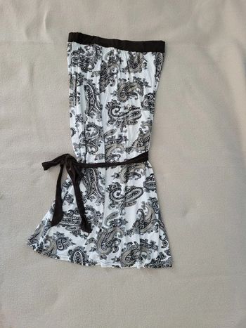 robe couleur blanc et marron Taille unique