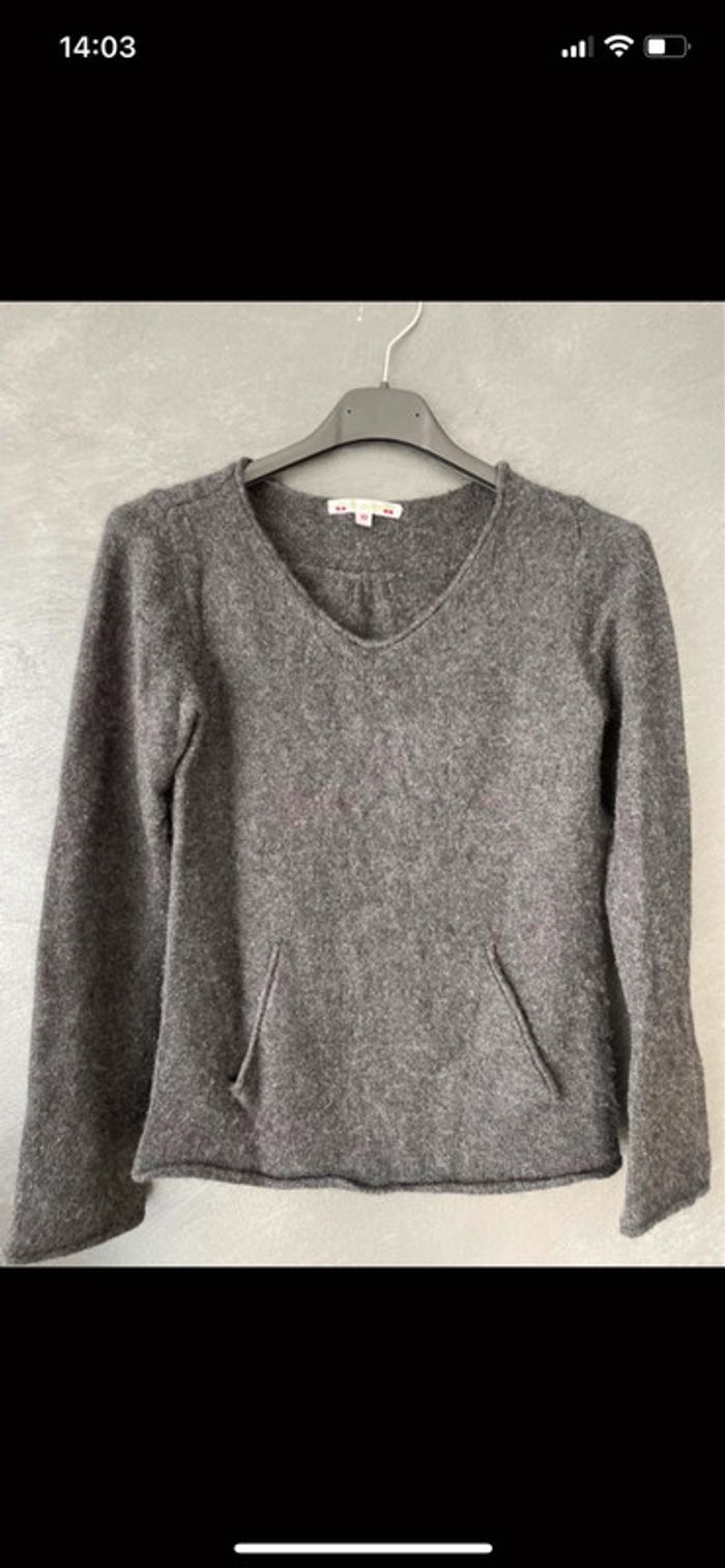 Pull gris cachemire fille - photo numéro 2