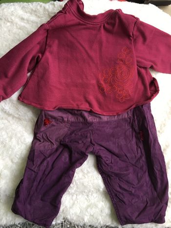 Ensemble pantalon et haut doublé