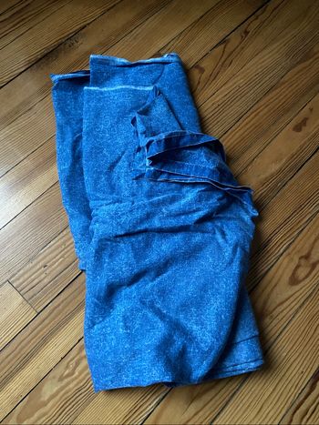 Drap plat bleu vintage