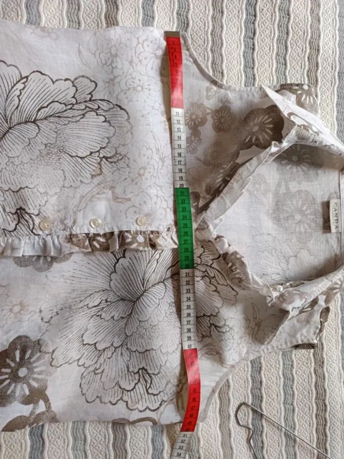 Chemise sans manches Canda 100% lin t.42 - photo numéro 8
