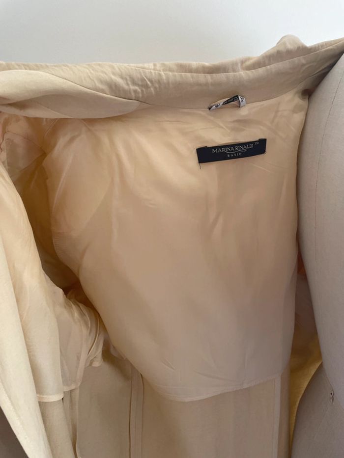 Manteau court crème Marina Rinaldi – chic et élégant - photo numéro 5