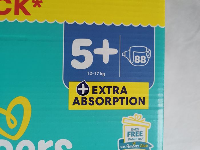 Pampers baby dry, T 5+, 88 couches - photo numéro 2