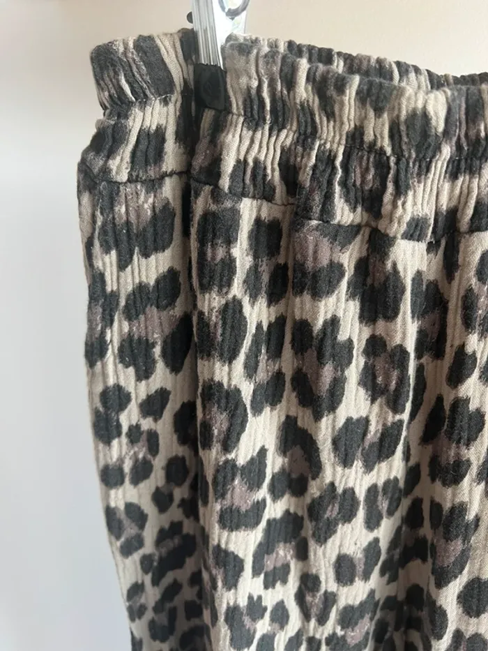 Pantalon fluide léopard gaze de coton - photo numéro 3