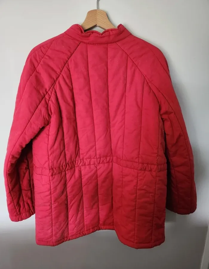Manteau rouge Miss Helen taille 40 en coton en bon état - photo numéro 2
