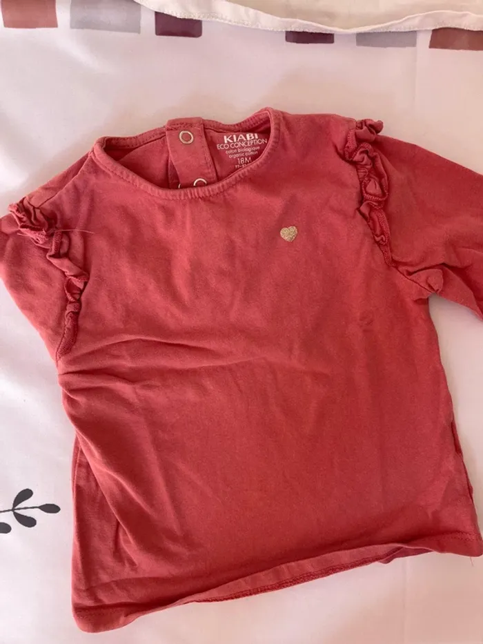 Lot de 2 t-shirts manches longues – Kiabi – Taille 18 mois - photo numéro 3