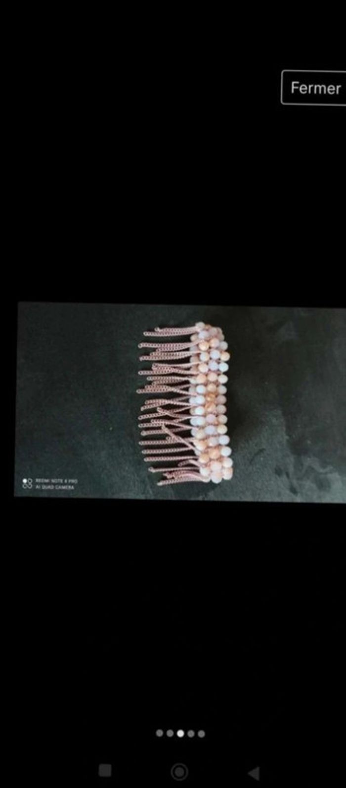 Bracelet élastique rose clair - photo numéro 3