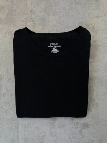 T-shirt pyjama Ralph lauren - taille L - noir logo rouge