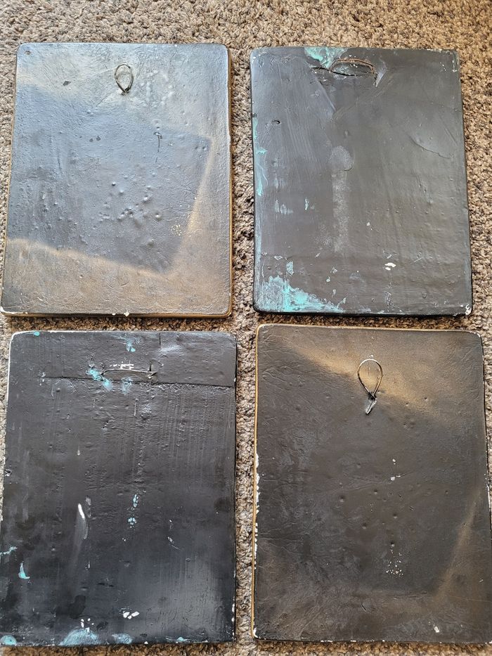 Lot 4 panneaux égyptien - photo numéro 2