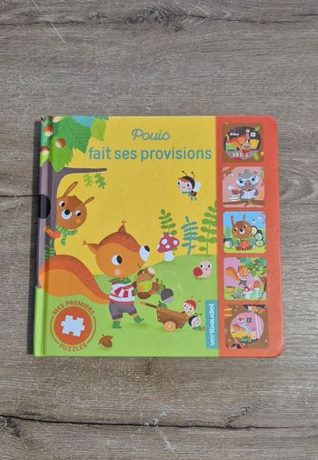 Livre puzzle Pouic fait ses provisions 