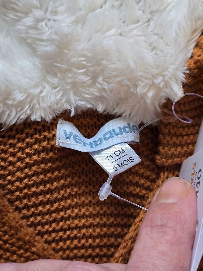 NEUF (non porté) 🏷😍🤩🤎superbe gilet 9 mois garçon 🤎🤩😍 - photo numéro 4