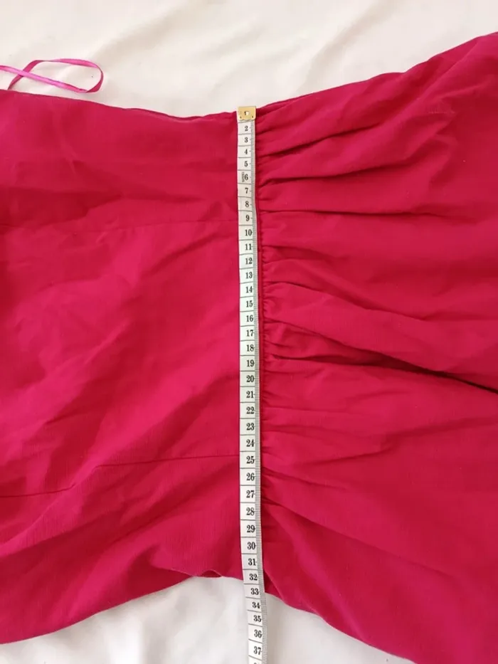 Robe courte bustier rose flash Naf Naf neuve taille 36 - photo numéro 6