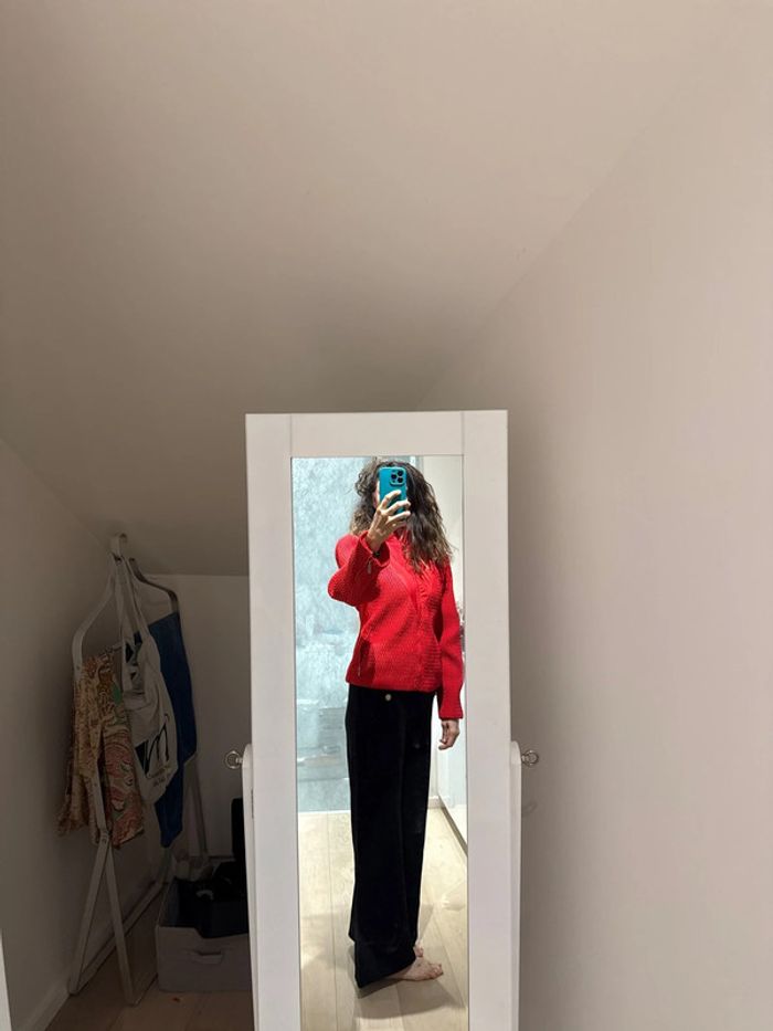 Blouson mango rouge taille L vintage dressing - photo numéro 4