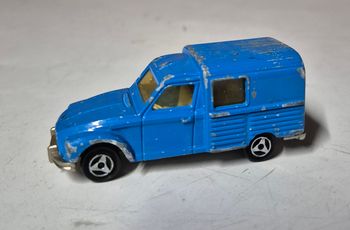 Voiture majorette acadiane 1/60 utilitaire vintage bleu made in france
