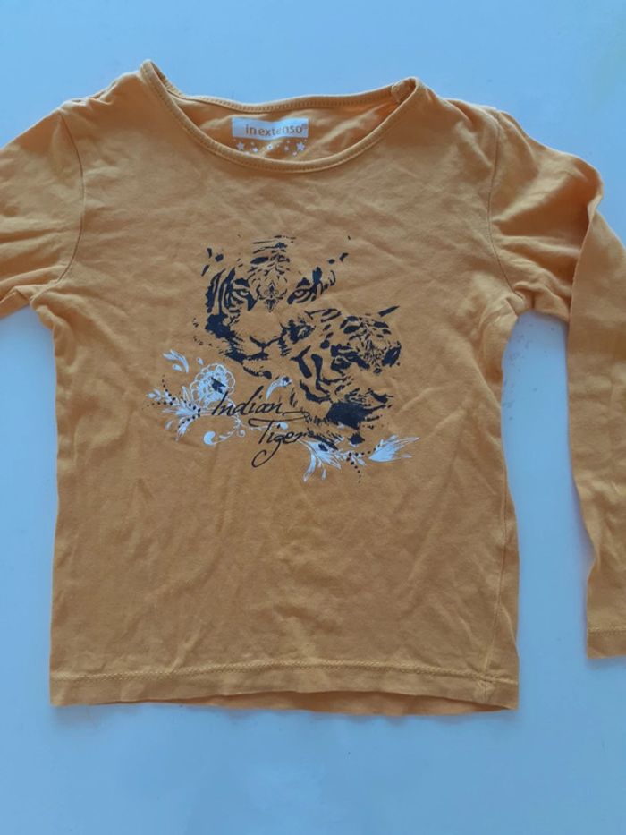 Tee-shirt fille 6 ans ocre / moutarde In extenso - photo numéro 2
