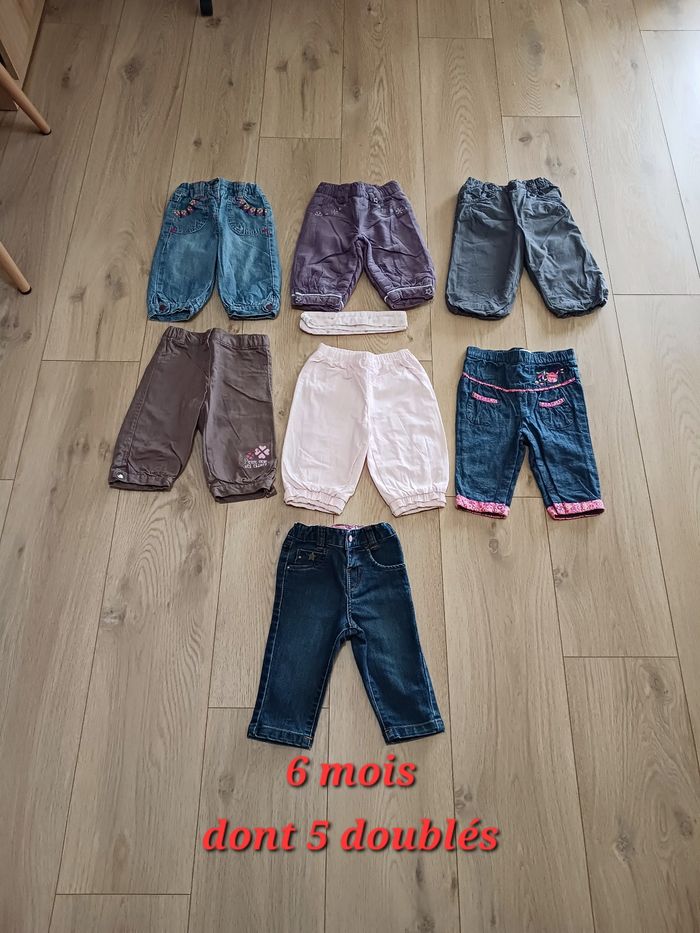 Lot de 7 pantalons 6 mois