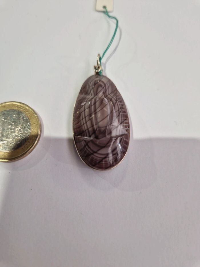 Pendentif agate suprême sculptée Vierge - photo numéro 4