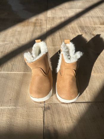 Bottines camel fourrées