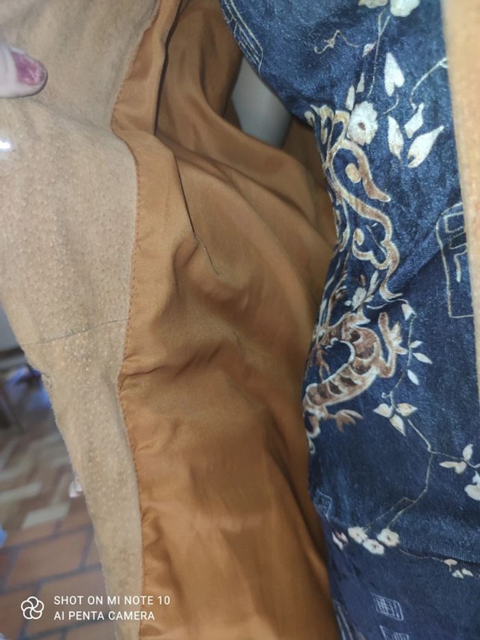 croute de cuir veste tendance indien - photo numéro 9