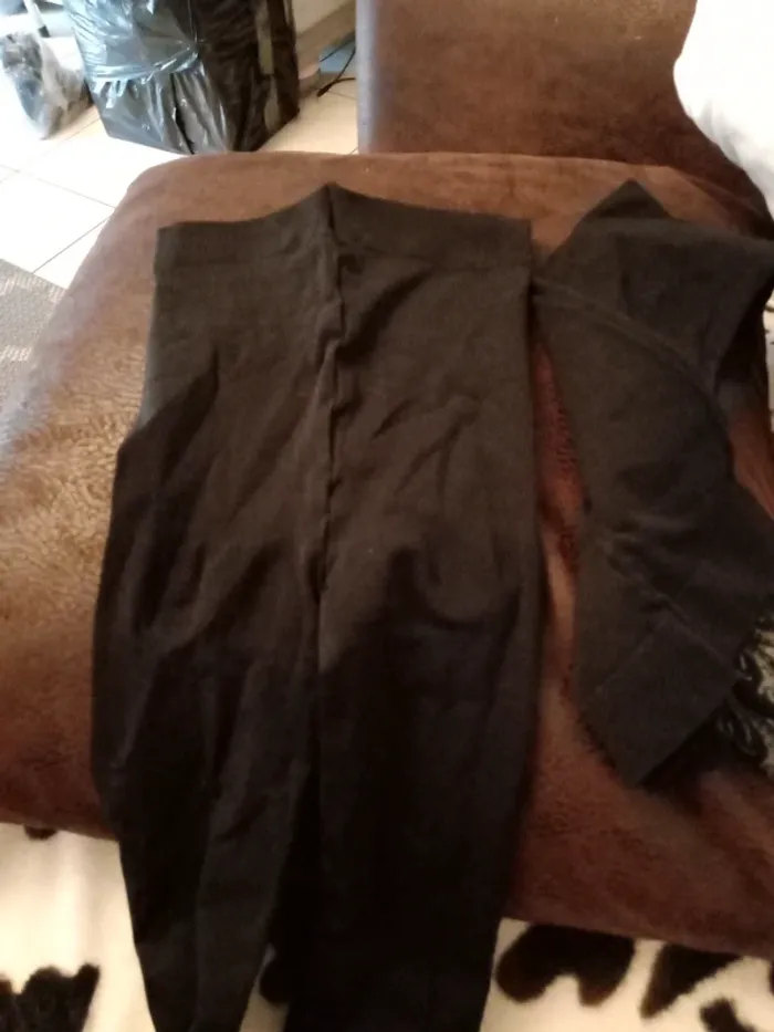 2 collants leggins motif a la cheville - photo numéro 3