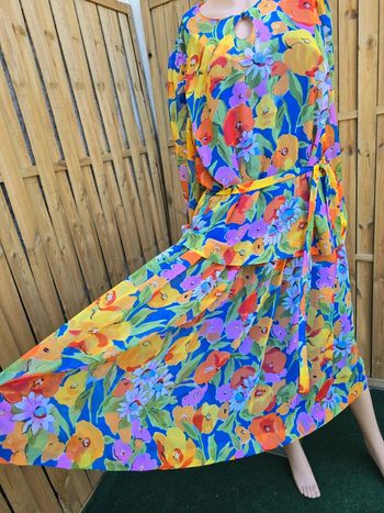 Robe fleurie légère 🍒vintage 80 Paul Mausner🍒taille 42