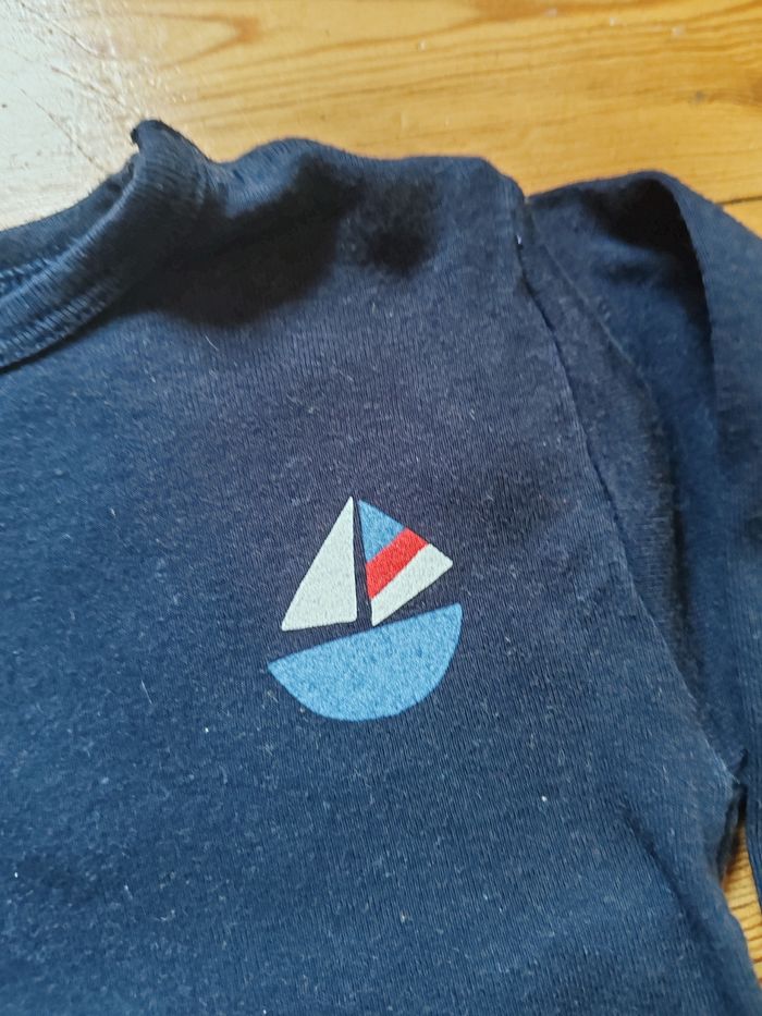 T-shirt manches longues_6mois_Petit Bateau - photo numéro 2