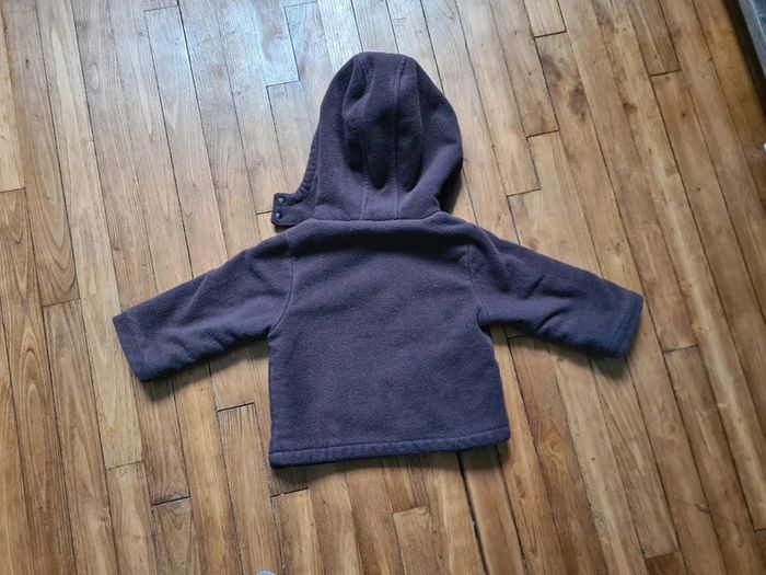 Veste 12 mois marron avec capuche - photo numéro 6
