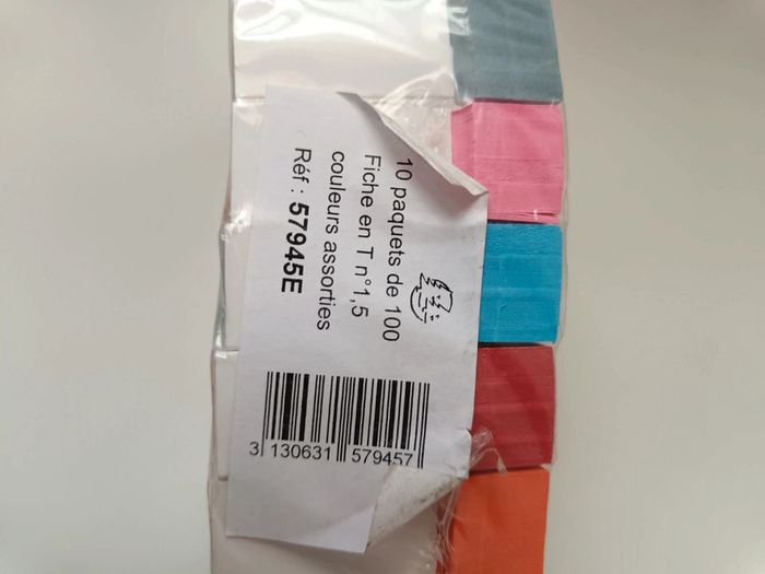 Bureautique Fiches en T n°1.5 n°2 couleurs assorties Exacompta - photo numéro 3