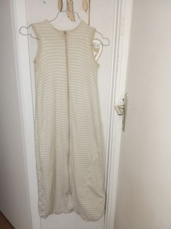 Turbulette gigoteuse garçon lupilu 110 cm de 18 à 48 mois, 4 ans, beige, blanc, rayures Tog 2