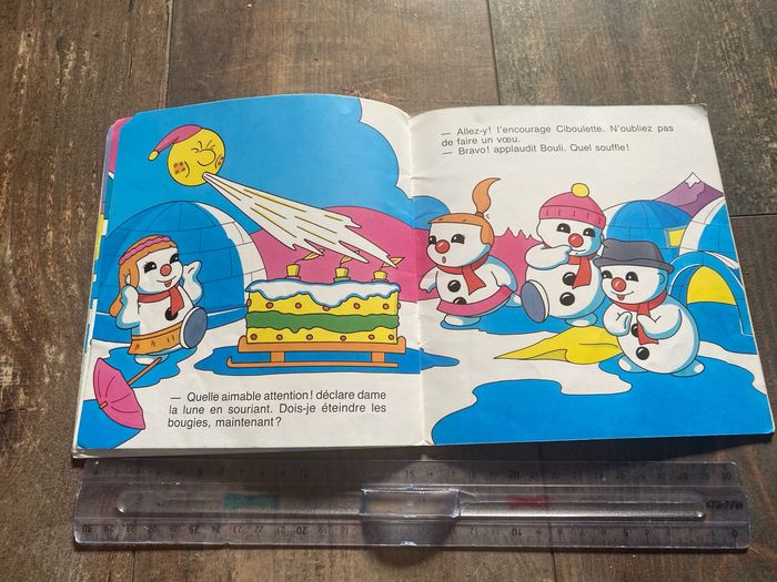Livre bouli bonhomme neige hemma 1989 antenne 2 anniversaire lune - photo numéro 8